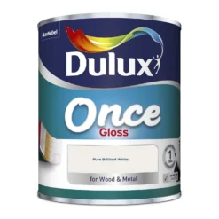 Dulux Once Pure Brilliant White - Gloss Paint - 750ml 9 Dulux Once Pure Brilliant White - Gloss Paint - 750ml -Laura Paint Shop 12803979 1094842797329413