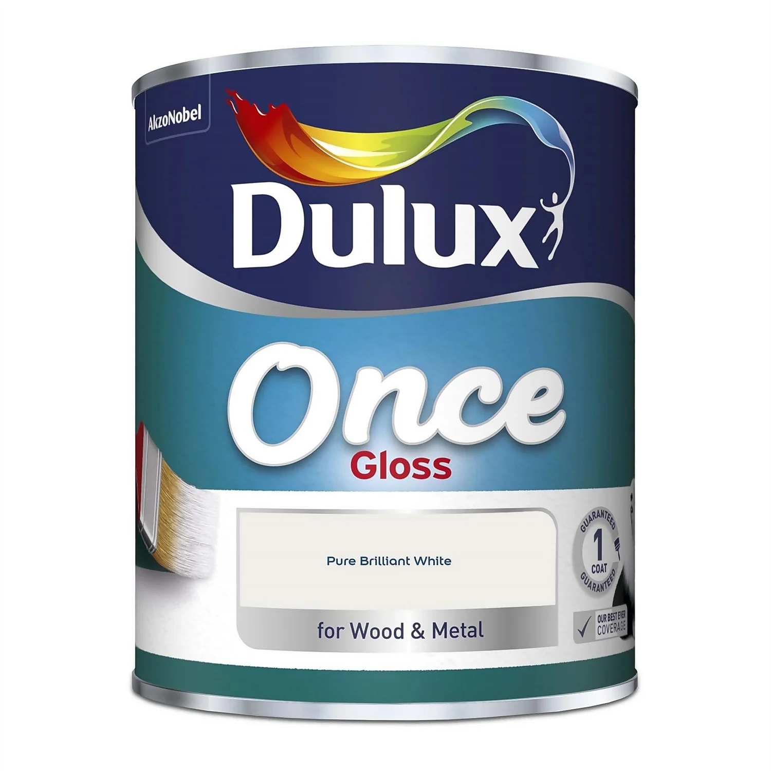 Dulux Once Pure Brilliant White - Gloss Paint - 750ml 5 Dulux Once Pure Brilliant White - Gloss Paint - 750ml - Image 3