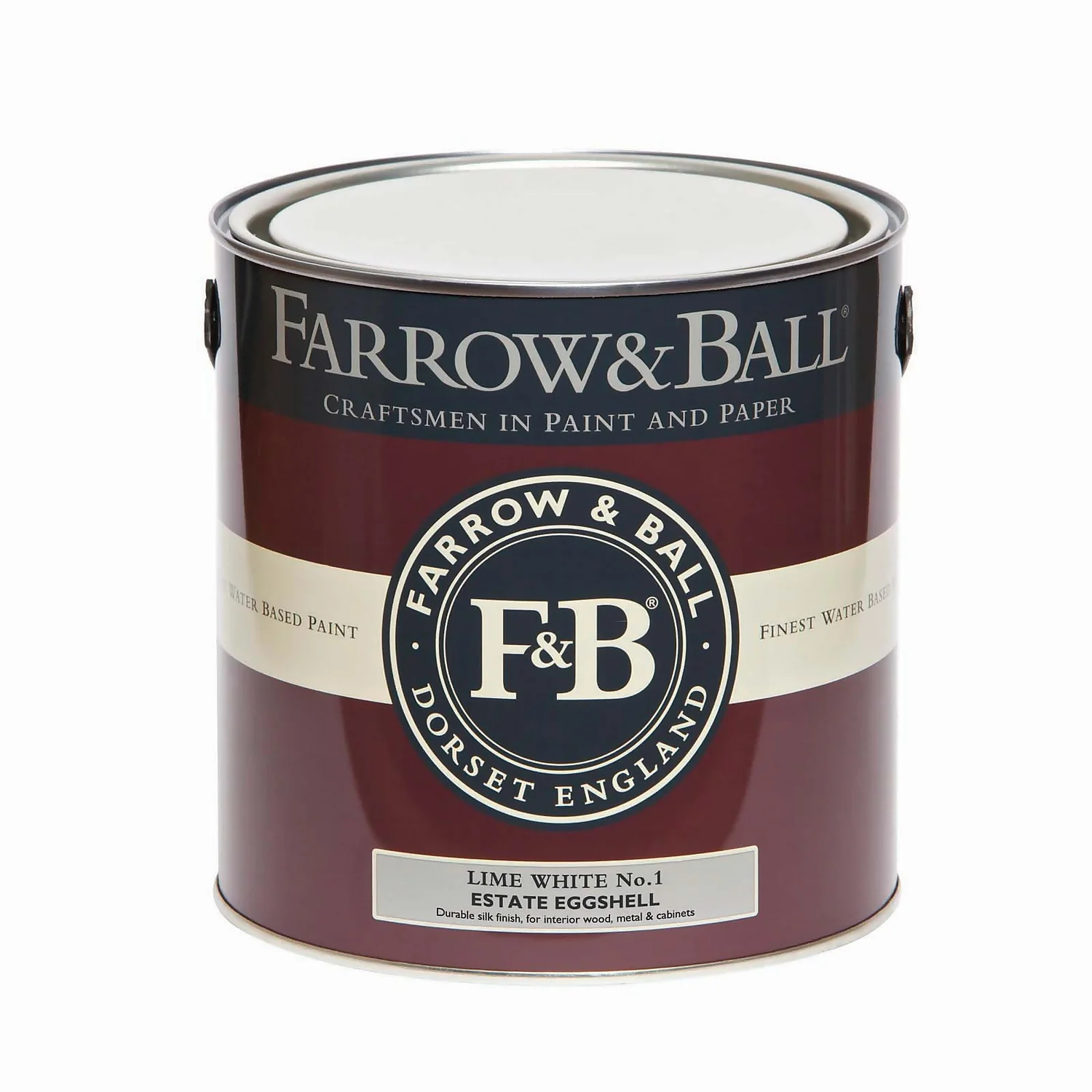 Farrow & Ball Estate Eggshell Paint No.1 Lime White - 2.5L 5 Farrow & Ball Estate Eggshell Paint No.1 Lime White - 2.5L - Image 3