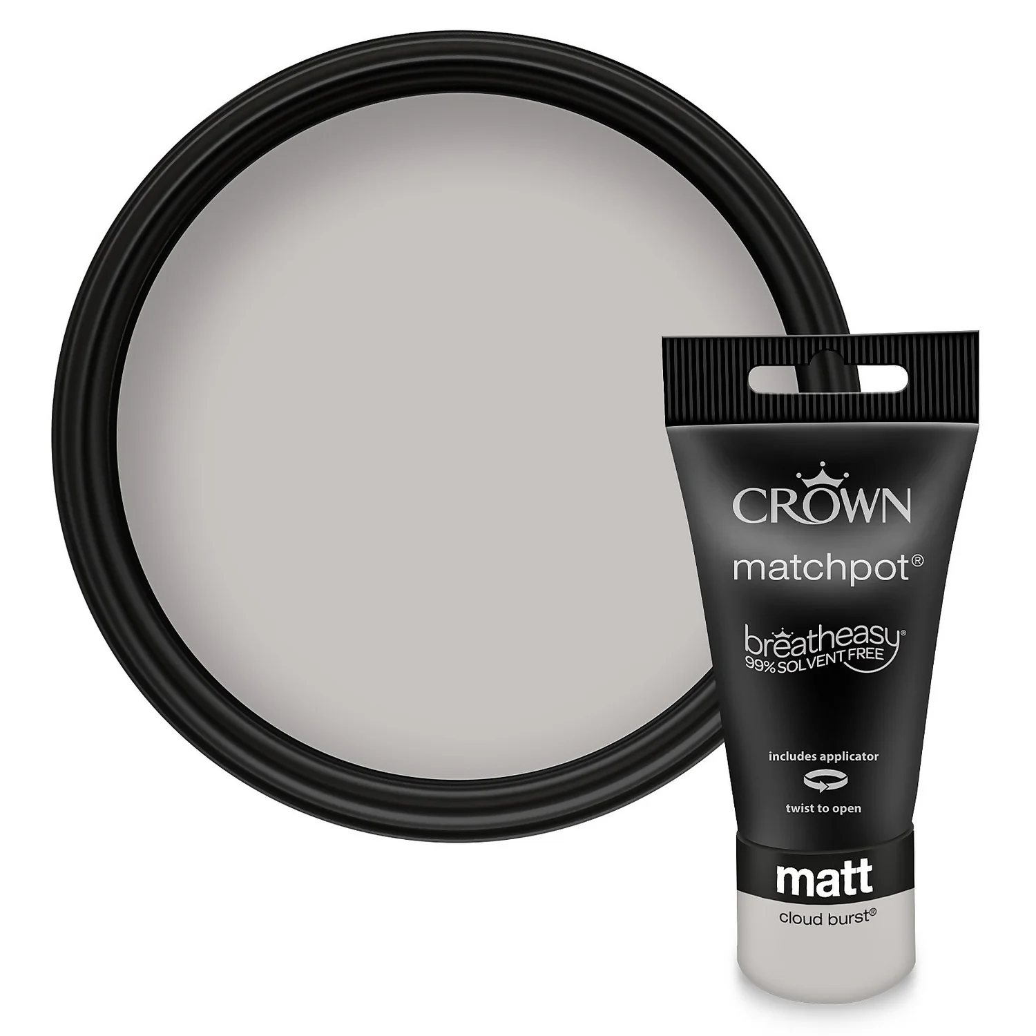 Crown Walls & Ceilings Matt Emulsion Cloud Burst - Tester 40ml 3 Crown Walls & Ceilings Matt Emulsion Cloud Burst - Tester 40ml
