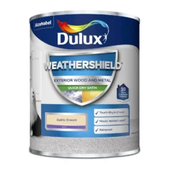 Dulux Weathershield Exterior Quick Dry Satin Paint Celtic Cream - 750ml 11 Dulux Weathershield Exterior Quick Dry Satin Paint Celtic Cream - 750ml -Laura Paint Shop 12804375 5214833216815808