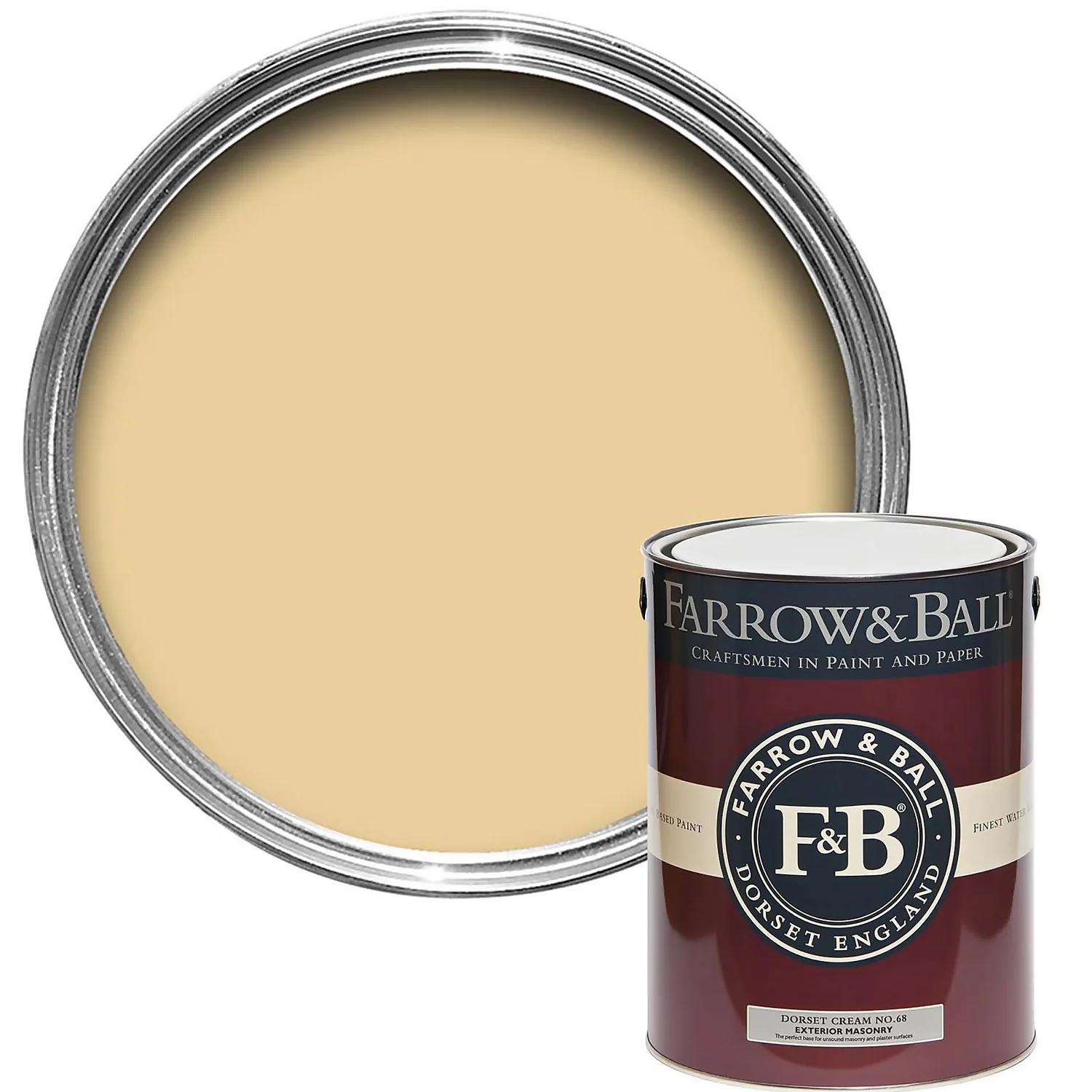 Farrow & Ball Exterior Masonry Paint Dorset Cream - 5L 3 Farrow & Ball Exterior Masonry Paint Dorset Cream - 5L