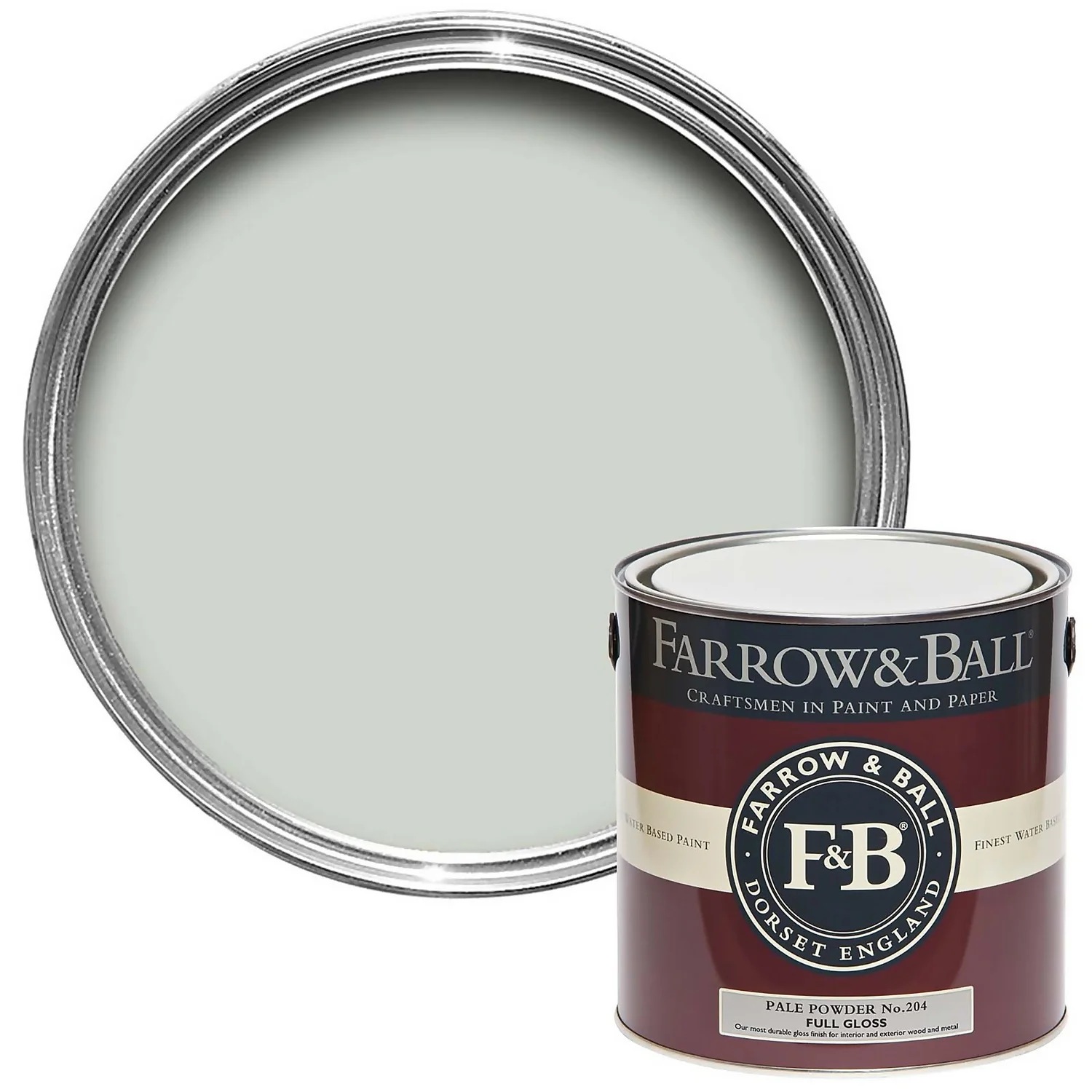 Farrow & Ball Full Gloss Paint Pale Powder - 2.5L 3 Farrow & Ball Full Gloss Paint Pale Powder - 2.5L