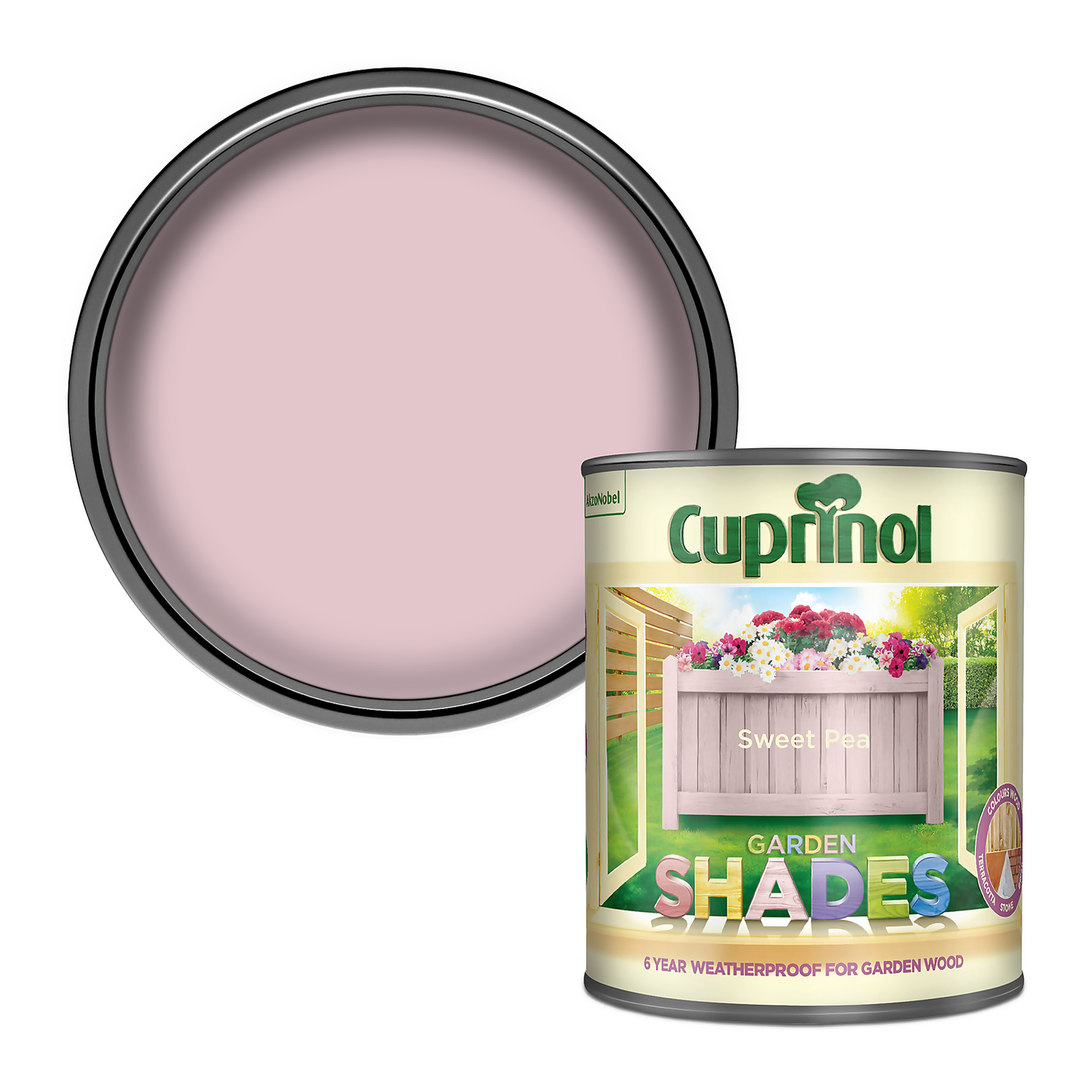 Cuprinol Garden Shades Sweet Pea - 1L 3 Cuprinol Garden Shades Sweet Pea - 1L