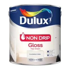 Dulux Non Drip Gloss Paint Pure Brilliant White - 2.5L 9 Dulux Non Drip Gloss Paint Pure Brilliant White - 2.5L -Laura Paint Shop 12804797 1334842789886320