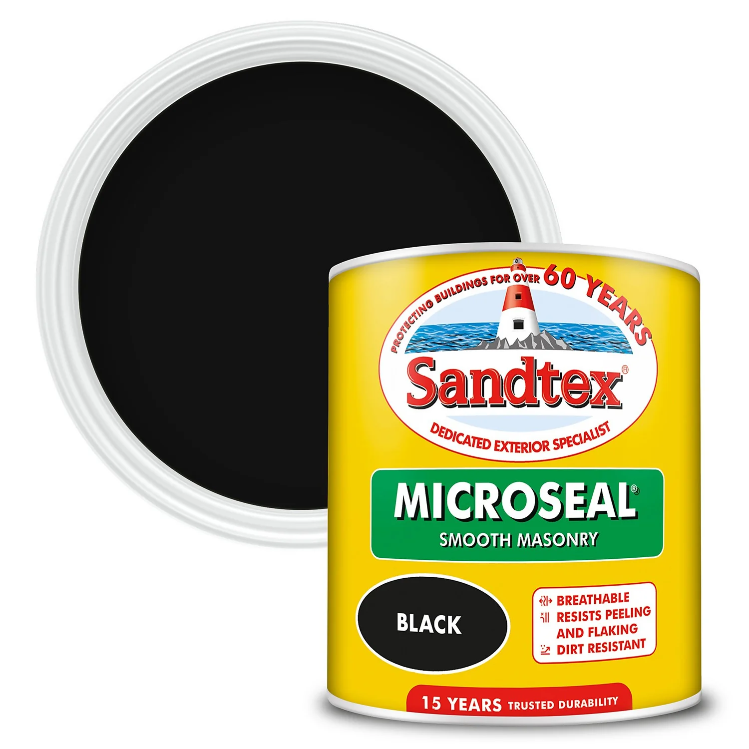 Sandtex® Ultra Smooth Masonry Paint Black - 1L 3 Sandtex® Ultra Smooth Masonry Paint Black - 1L