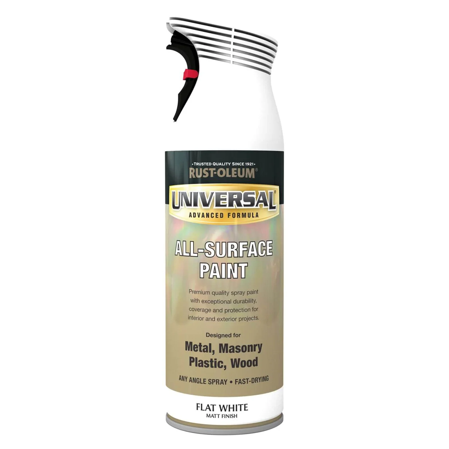 Rust-Oleum Universal Flat White Spray Paint - 400ml 3 Rust-Oleum Universal Flat White Spray Paint - 400ml