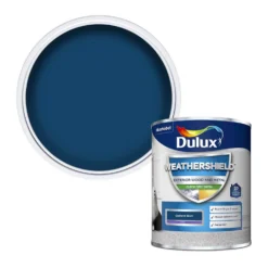 Dulux Weathershield Exterior Quick Dry Satin Paint Oxford Blue - 750ml