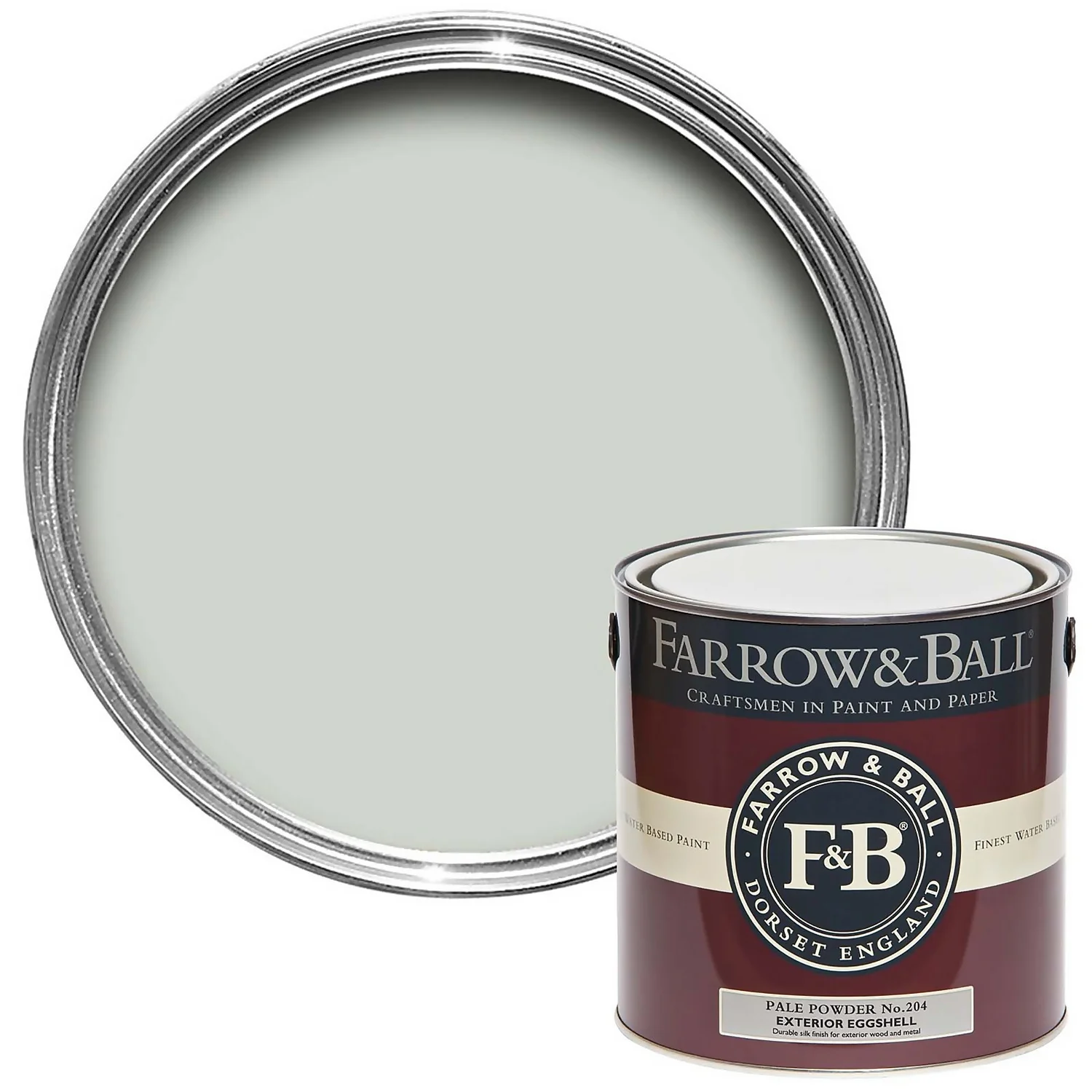 Farrow & Ball Exterior Eggshell Paint Pale Powder - 2.5L 3 Farrow & Ball Exterior Eggshell Paint Pale Powder - 2.5L