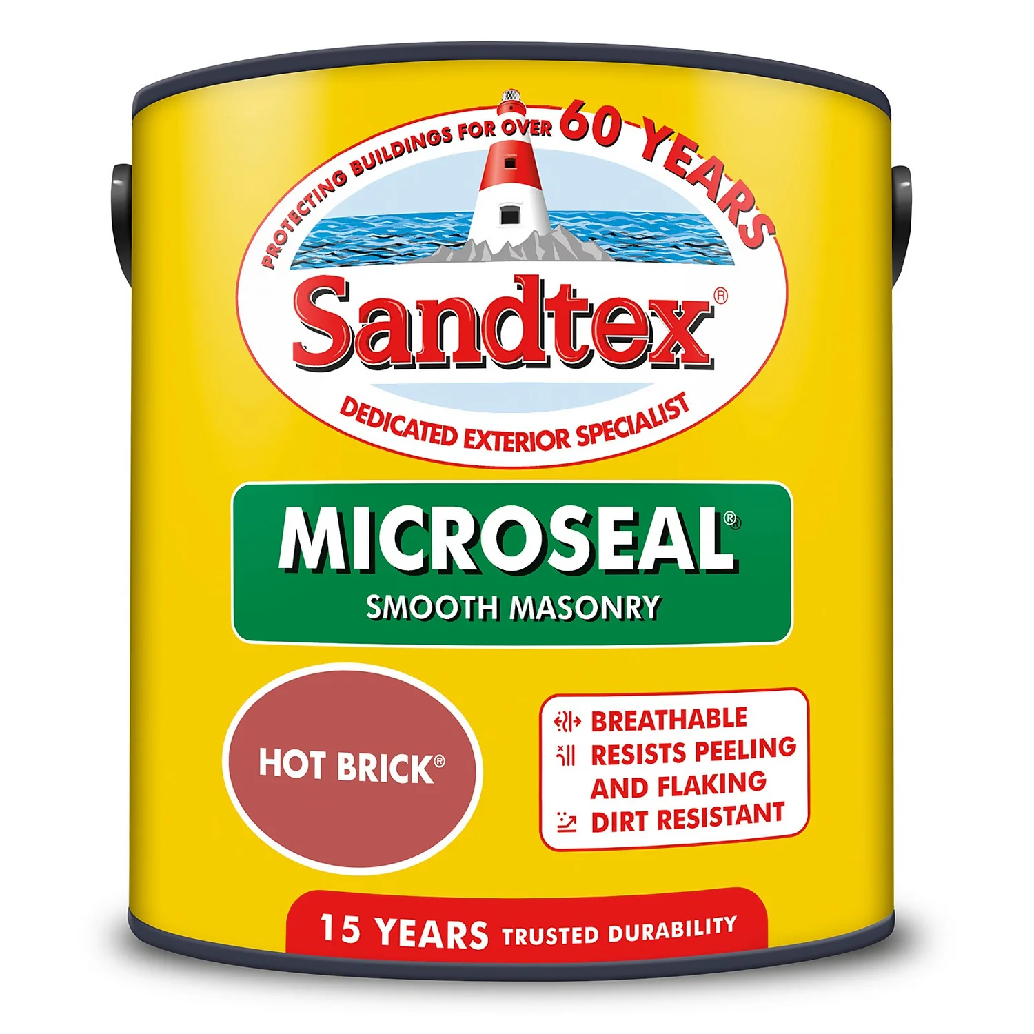 Sandtex® Ultra Smooth Masonry Paint Hot Brick - 2.5L 10 Sandtex® Ultra Smooth Masonry Paint Hot Brick - 2.5L - Image 8