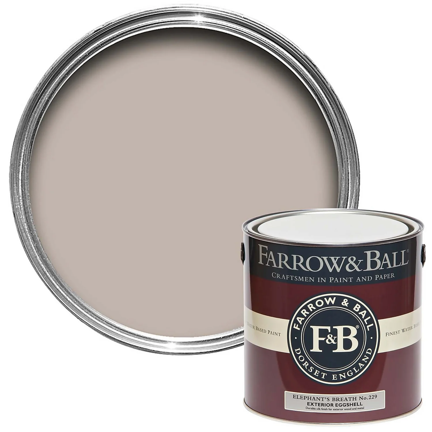 Farrow & Ball Exterior Eggshell Elephant's Breath - 2.5L 3 Farrow & Ball Exterior Eggshell Elephant's Breath - 2.5L
