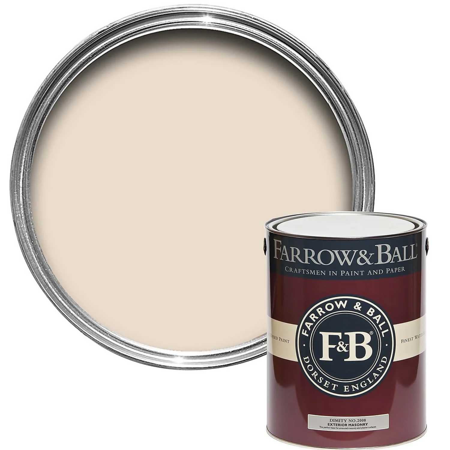 Farrow & Ball Exterior Masonry Paint Dimity - 5L 3 Farrow & Ball Exterior Masonry Paint Dimity - 5L