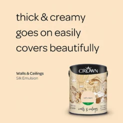 Crown Walls & Ceilings Silk Emulsion Paint Soft Cream - 5L 14 Crown Walls & Ceilings Silk Emulsion Paint Soft Cream - 5L -Laura Paint Shop 12807205 1044963837892652