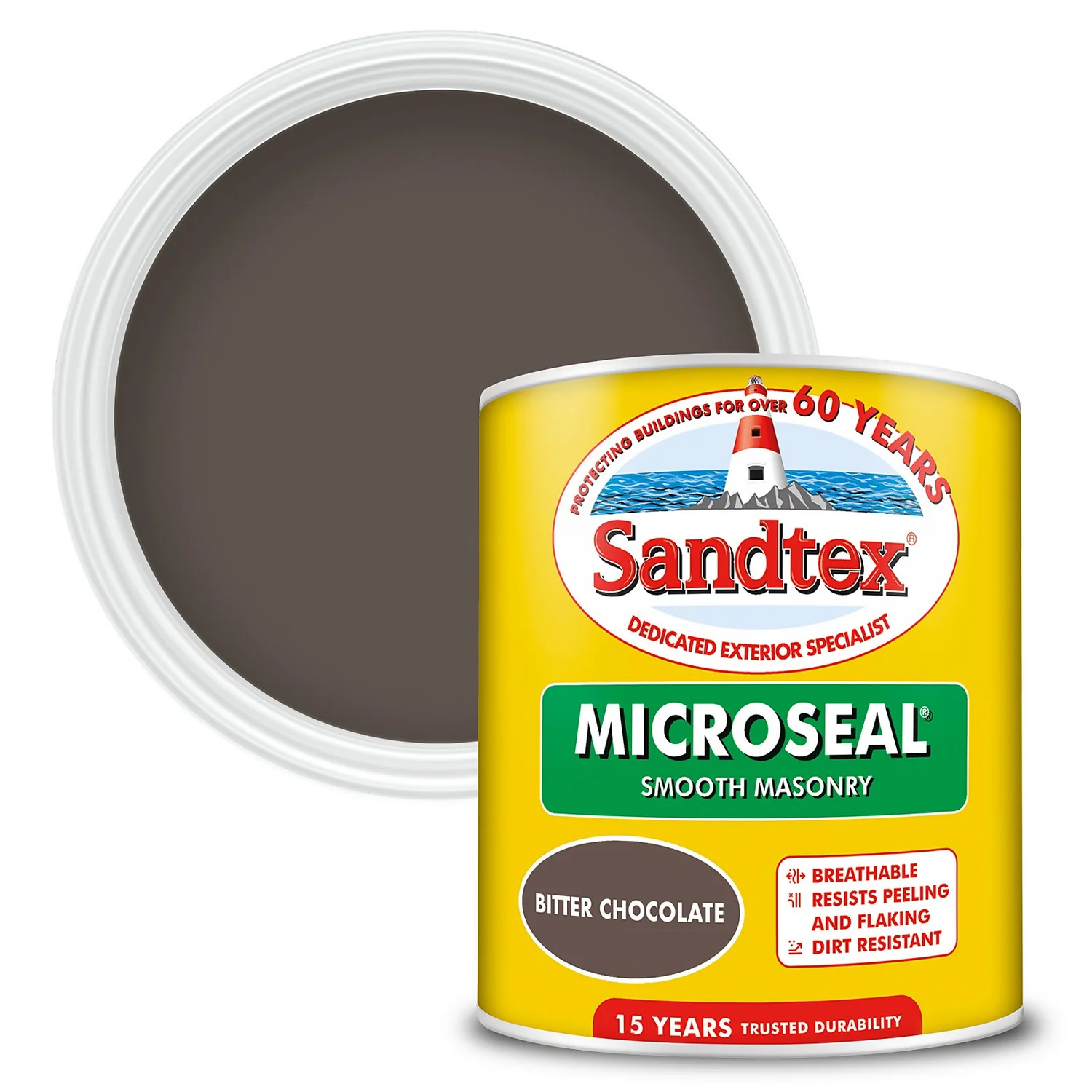 Sandtex® Ultra Smooth Masonry Paint Bitter Chocolate - 1L 3 Sandtex® Ultra Smooth Masonry Paint Bitter Chocolate - 1L
