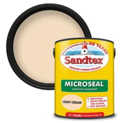Sandtex® Ultra Smooth Masonry Paint Light Cream - 5L