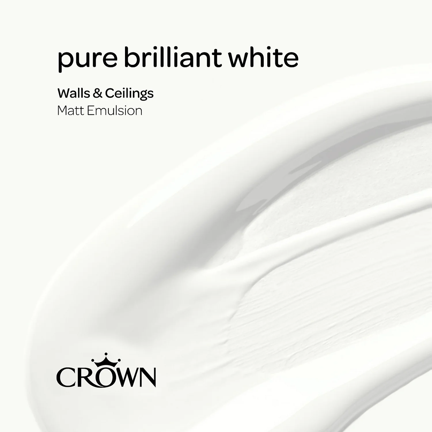 Crown Walls & Ceilings Matt Emulsion Paint Pure Brilliant White - 2.5L 7 Crown Walls & Ceilings Matt Emulsion Paint Pure Brilliant White - 2.5L - Image 5