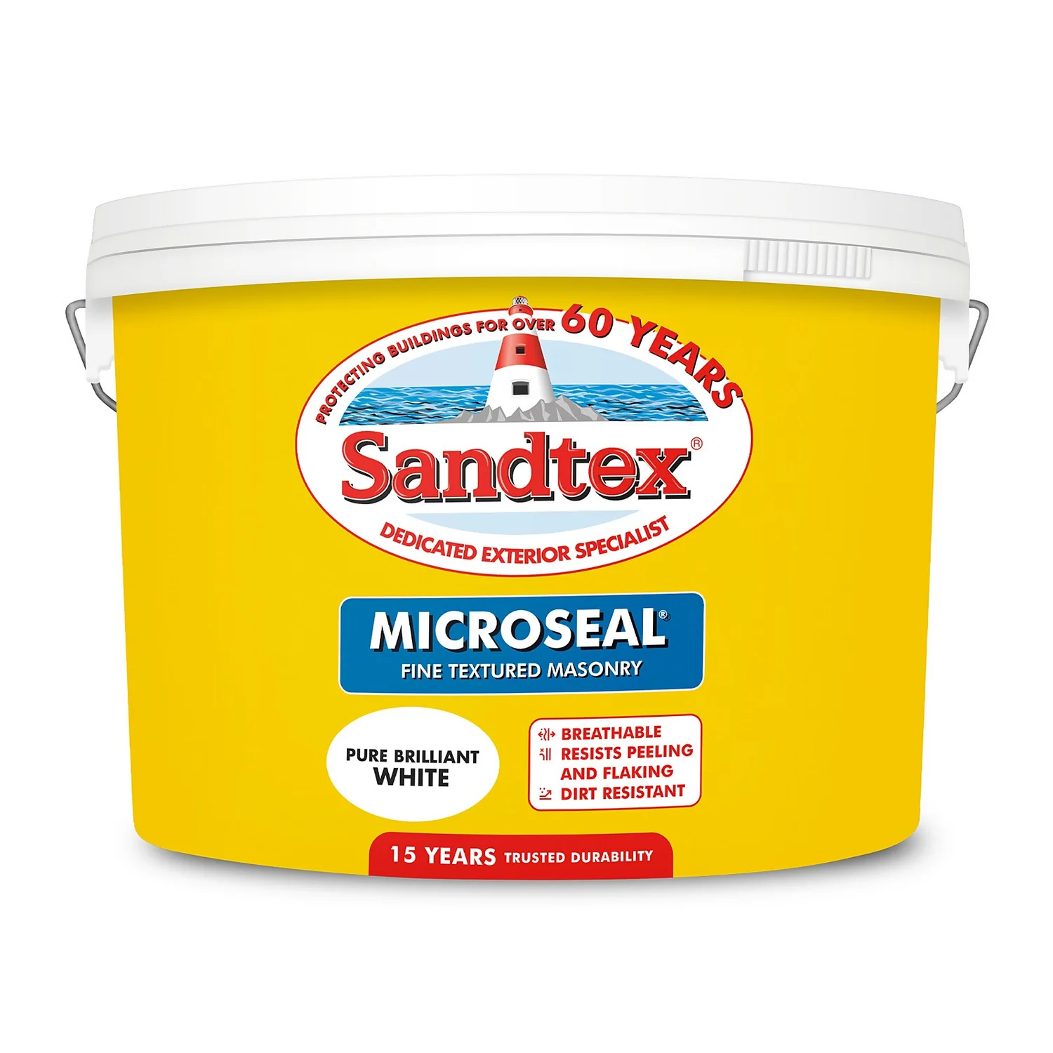 Sandtex® Textured Masonry Paint Pure Brilliant White - 10L 10 Sandtex® Textured Masonry Paint Pure Brilliant White - 10L - Image 8