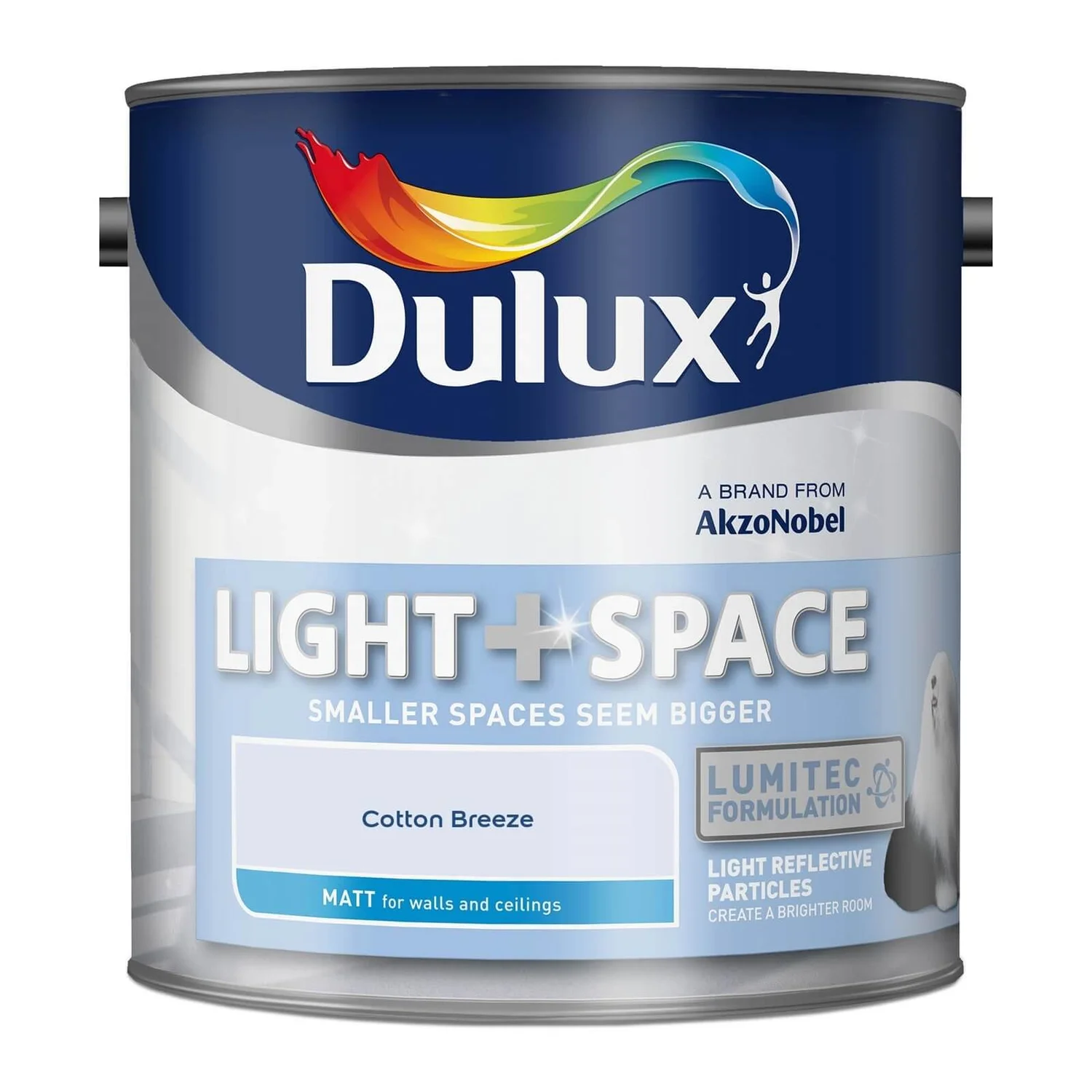 Dulux Light & Space Matt Emulsion Paint Cotton Breeze - 2.5L 6 Dulux Light & Space Matt Emulsion Paint Cotton Breeze - 2.5L - Image 4