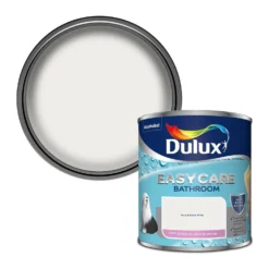 Dulux Easycare Bathroom Pure Brilliant White - Soft Sheen Paint - 1L