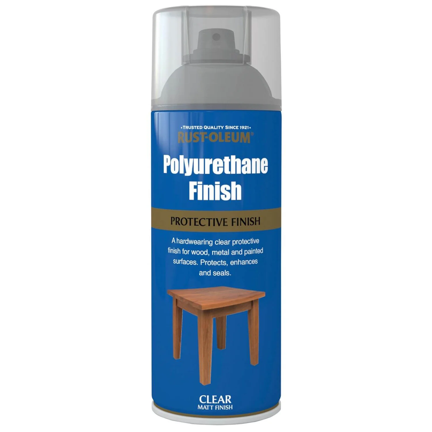 Rust-Oleum Polyurethane Finish Matt - Spray - 400ml 3 Rust-Oleum Polyurethane Finish Matt - Spray - 400ml