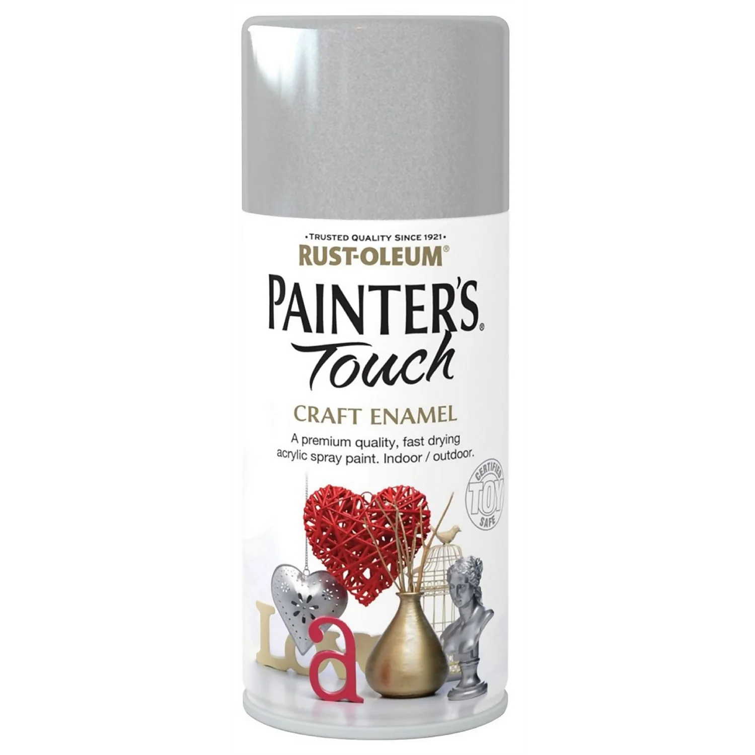 Rust-Oleum Painters Touch - Craft Enamel Spray Paint Silver Metallic - 150ml 3 Rust-Oleum Painters Touch - Craft Enamel Spray Paint Silver Metallic - 150ml