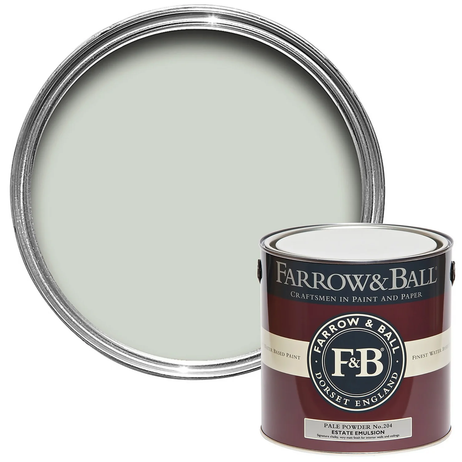 Farrow & Ball Estate Matt Emulsion Paint Pale Powder - 2.5L 3 Farrow & Ball Estate Matt Emulsion Paint Pale Powder - 2.5L