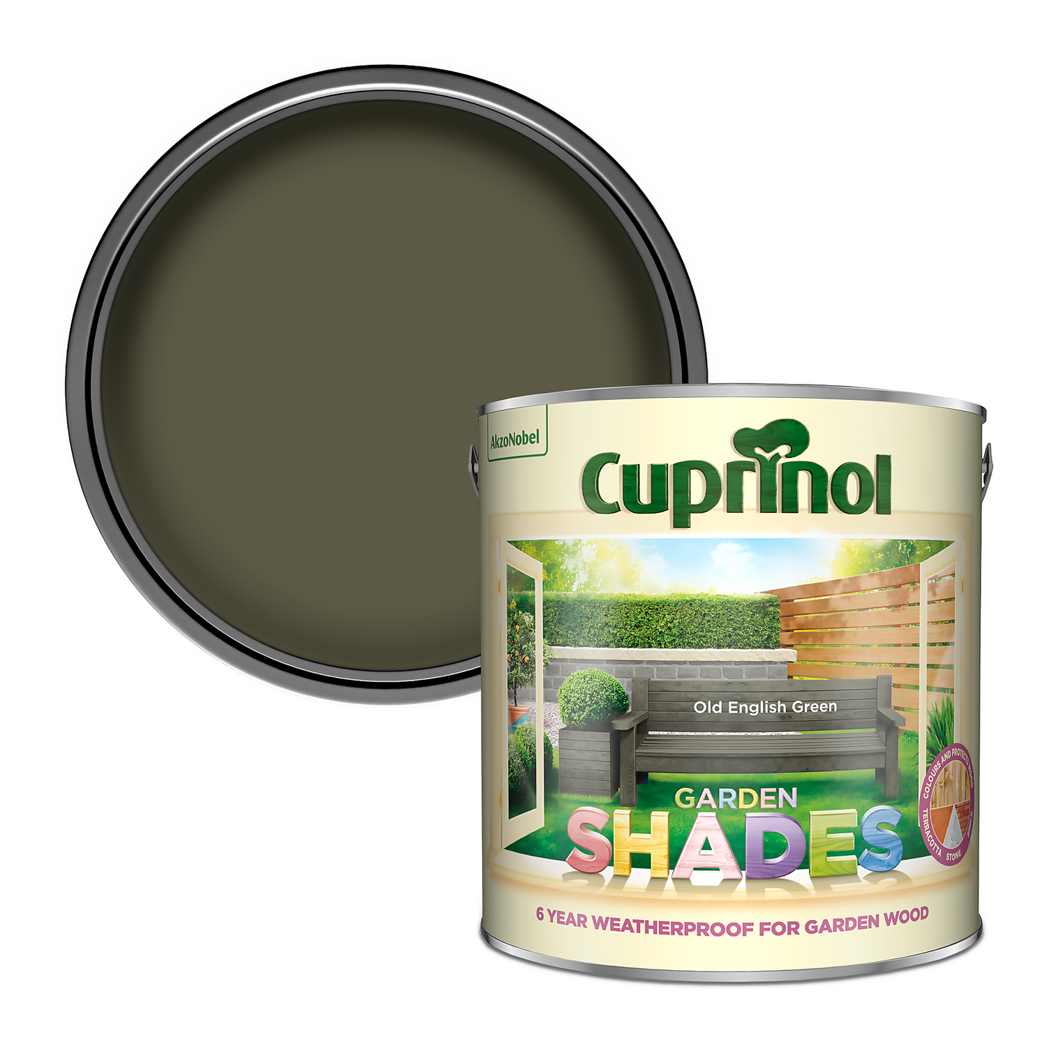 Cuprinol Garden Shades Old English Green - 2.5L 3 Cuprinol Garden Shades Old English Green - 2.5L