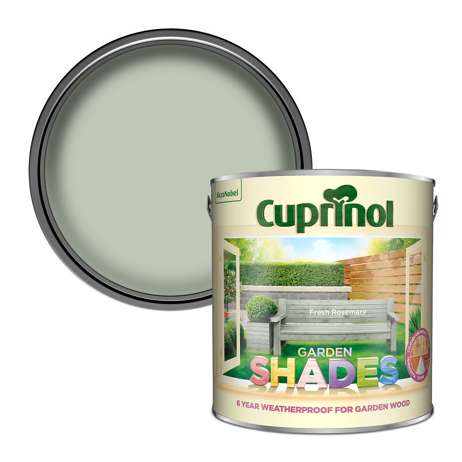 Cuprinol Garden Shades Fresh Rosemary - 2.5L 3 Cuprinol Garden Shades Fresh Rosemary - 2.5L