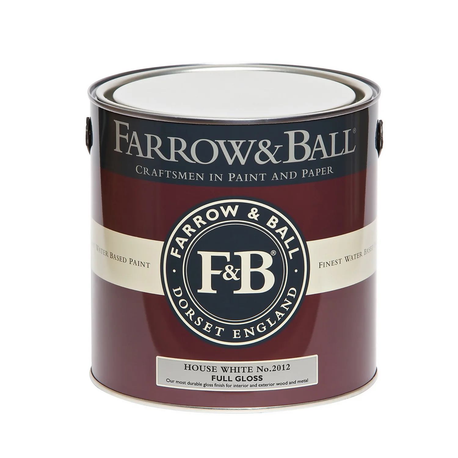 Farrow & Ball Full Gloss Paint House White - 2.5L 6 Farrow & Ball Full Gloss Paint House White - 2.5L - Image 4