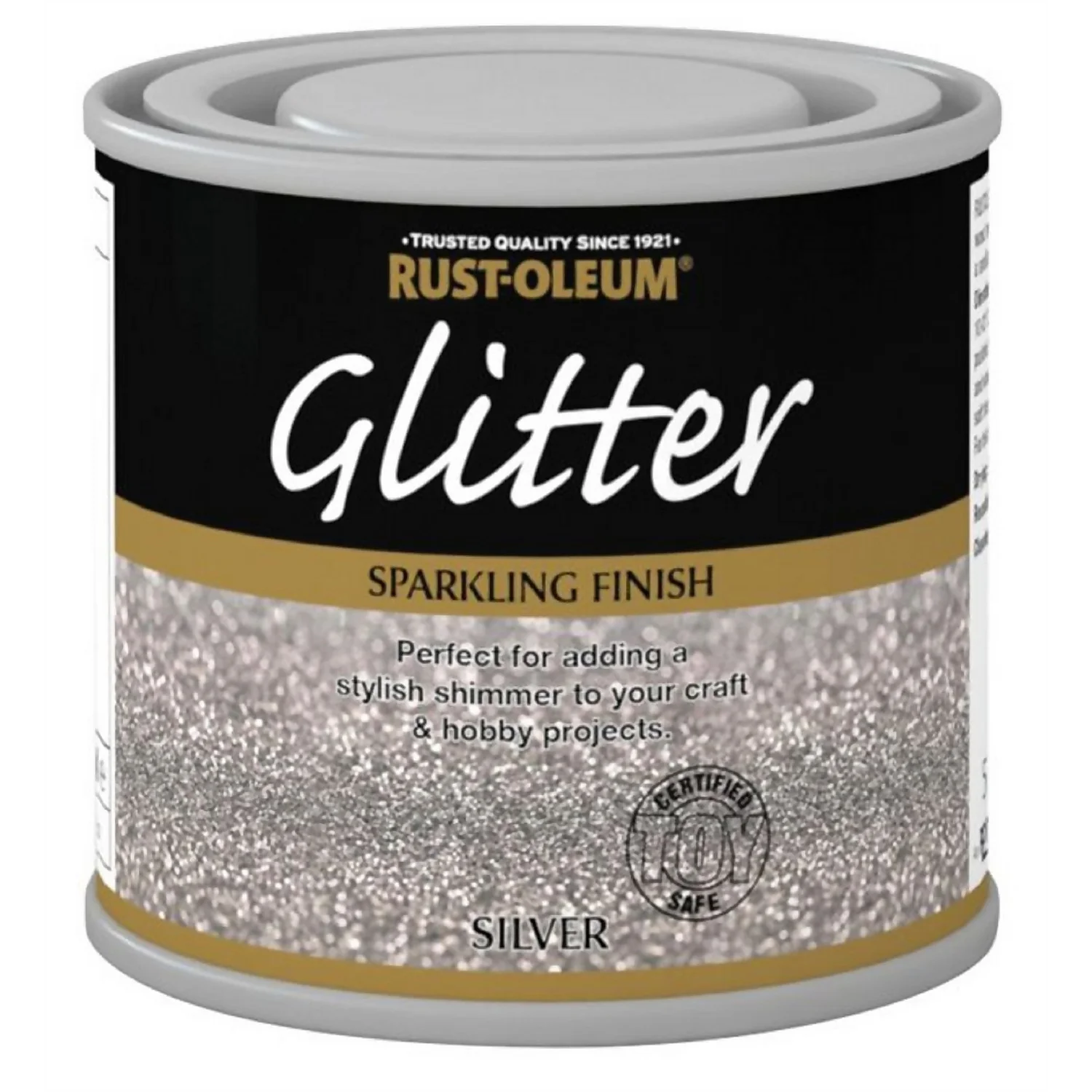 Rust-Oleum Glitter Silver Paint - 125ml 3 Rust-Oleum Glitter Silver Paint - 125ml