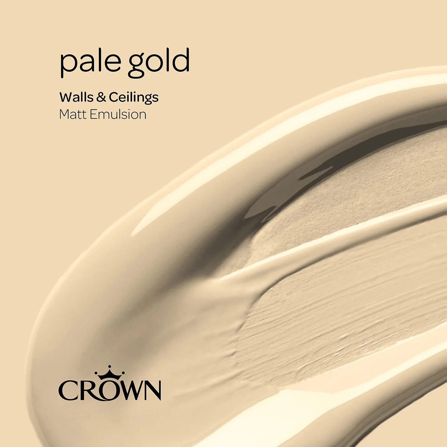 Crown Walls & Ceilings Matt Emulsion Paint Pale Gold - Tester 40ml 7 Crown Walls & Ceilings Matt Emulsion Paint Pale Gold - Tester 40ml - Image 5