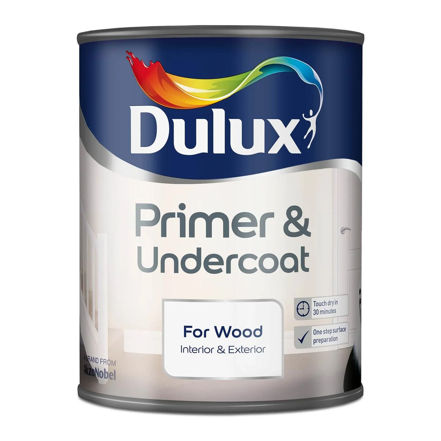 Dulux Wood Primer And Undercoat Pure Brilliant White 750ml 5 Dulux Wood Primer And Undercoat Pure Brilliant White 750ml - Image 3