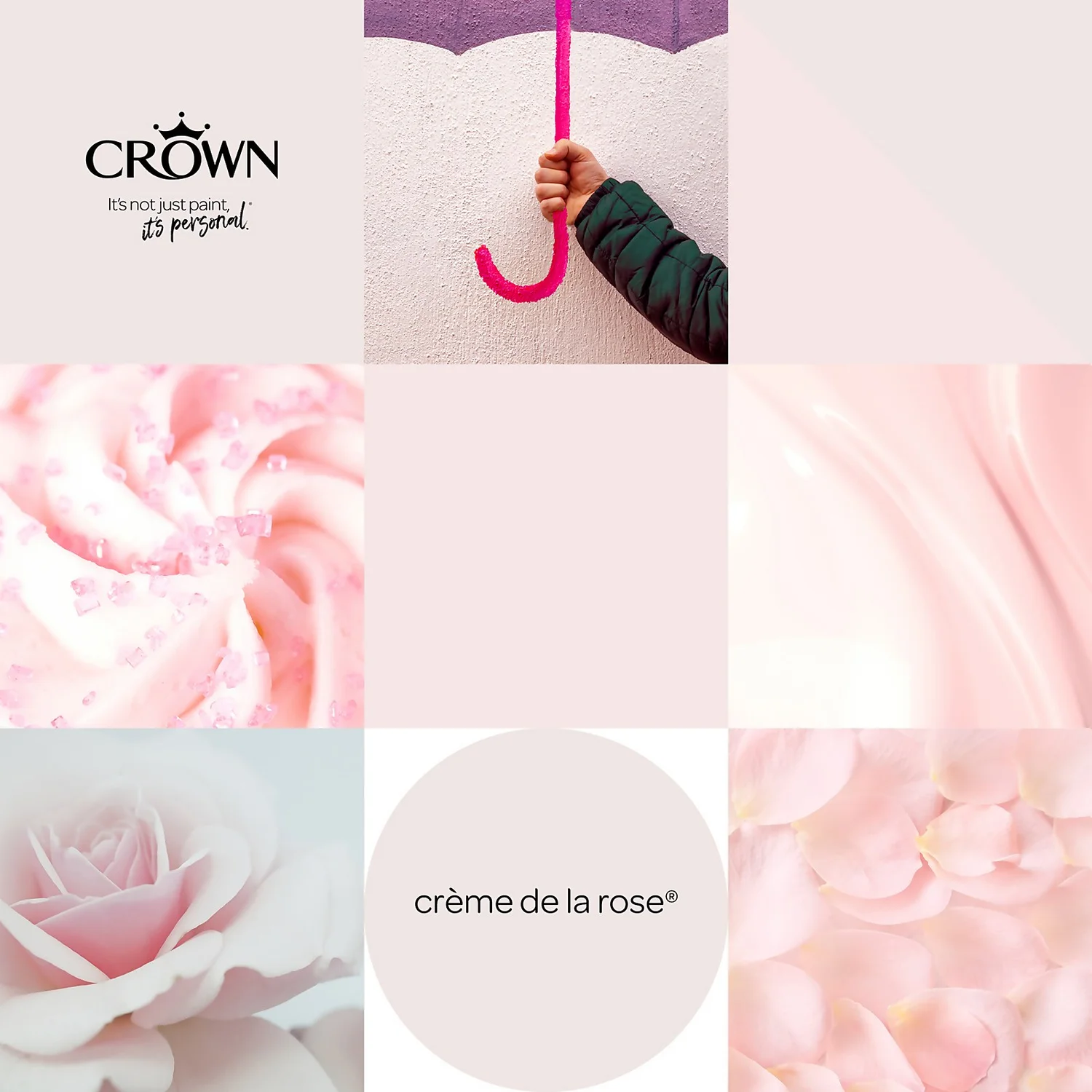 Crown Breatheasy Matt Standard Emulsion Paint Creme De La Rose - 5L 8 Crown Breatheasy Matt Standard Emulsion Paint Creme De La Rose - 5L - Image 6