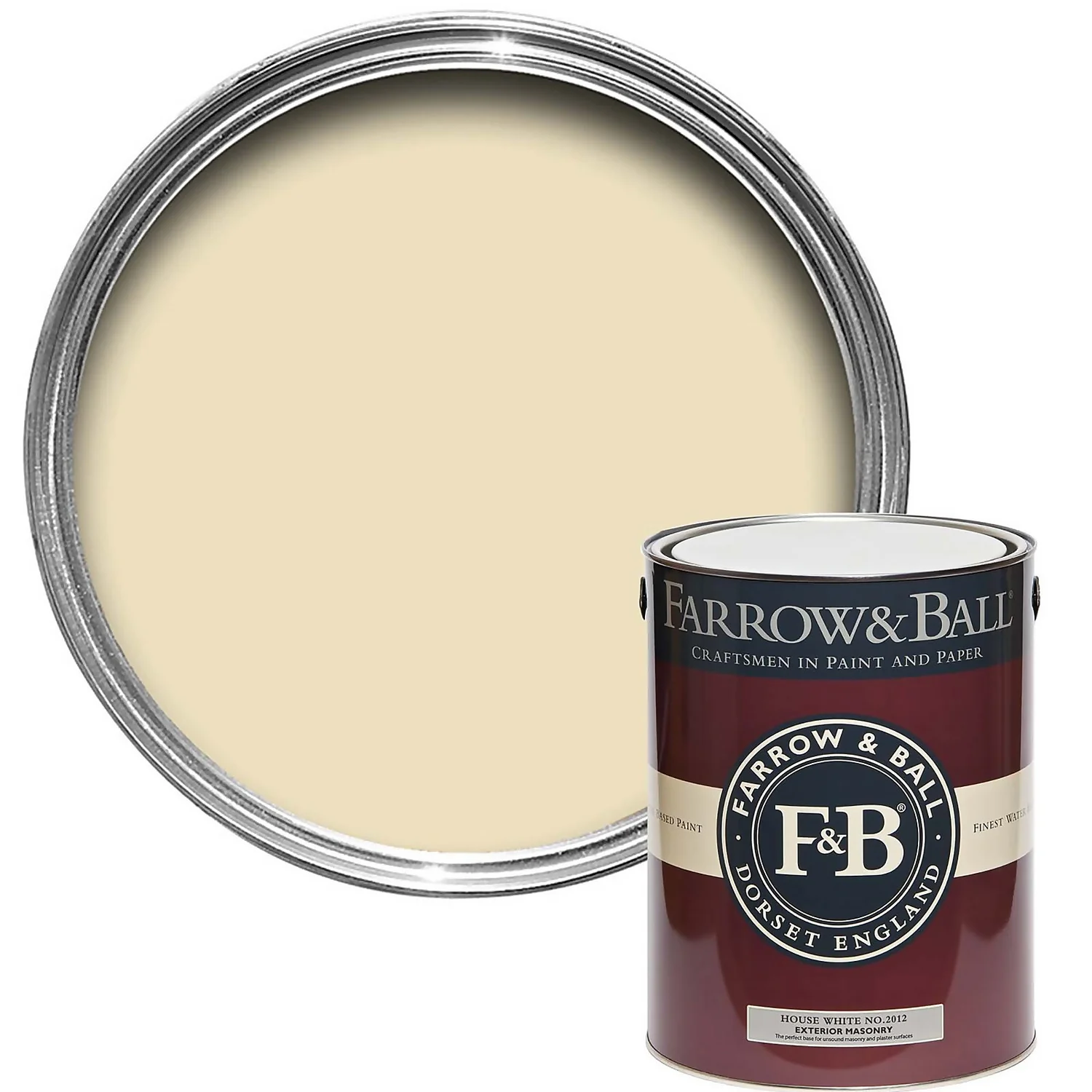 Farrow & Ball Exterior Masonry Paint House White - 5L 3 Farrow & Ball Exterior Masonry Paint House White - 5L
