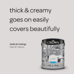 Crown Walls & Ceilings Matt Emulsion Paint Spotlight - 5L 14 Crown Walls & Ceilings Matt Emulsion Paint Spotlight - 5L -Laura Paint Shop 12809752 1274969532193537