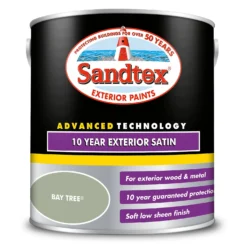 Sandtex® Exterior 10 Year Satin Paint Bay Tree - 2.5L 16 Sandtex® Exterior 10 Year Satin Paint Bay Tree - 2.5L -Laura Paint Shop 12809798 1944871561325498