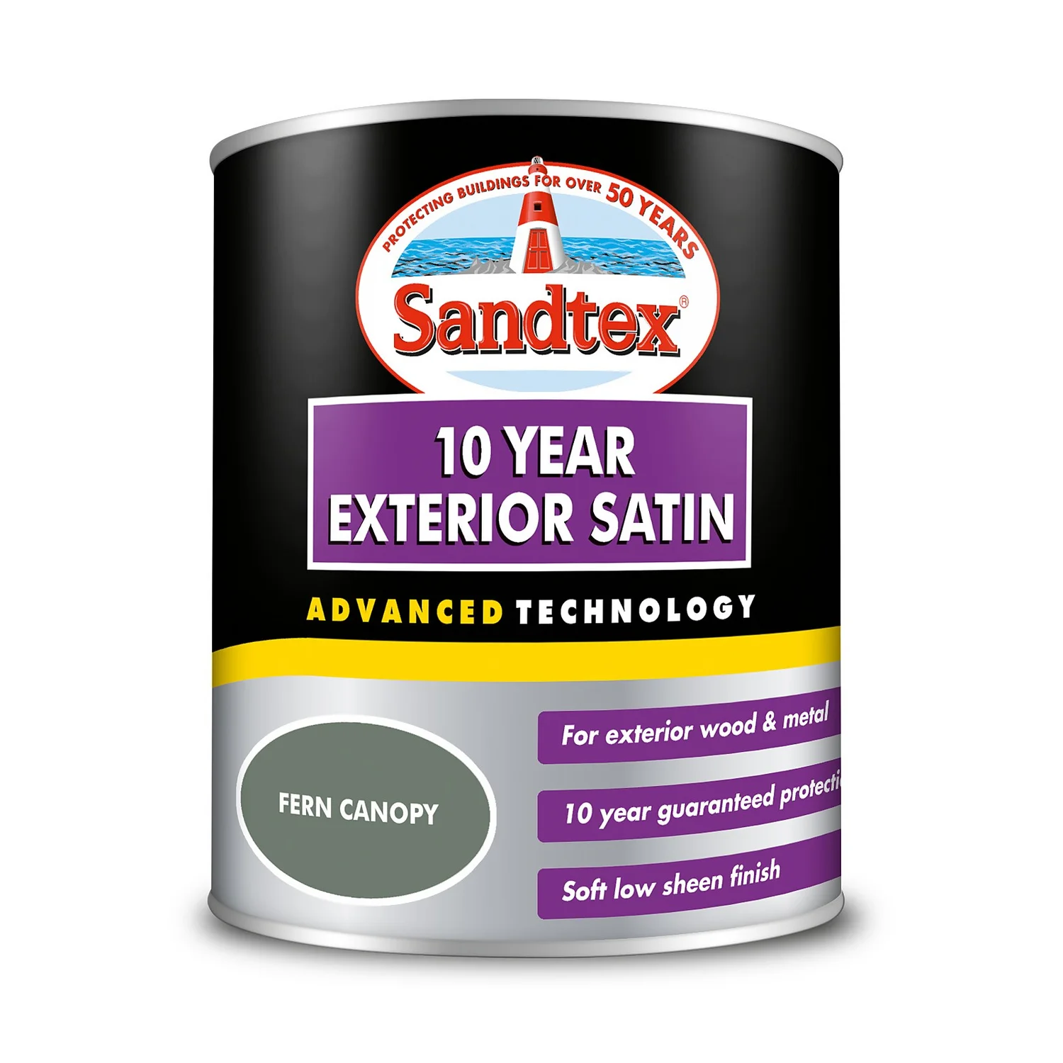 Sandtex® Exterior 10 Year Satin Paint Fern Canopy - 750ml 9 Sandtex® Exterior 10 Year Satin Paint Fern Canopy - 750ml - Image 7