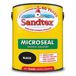 Sandtex® Ultra Smooth Masonry Paint Black - 5L 19 Sandtex® Ultra Smooth Masonry Paint Black - 5L -Laura Paint Shop 12810261 1394871319047076