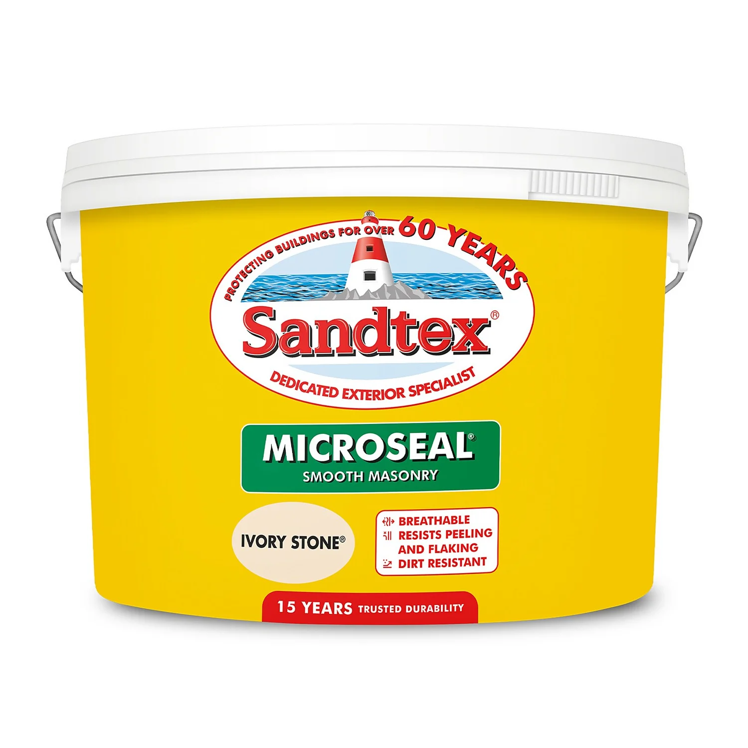 Sandtex® Ultra Smooth Masonry Paint Ivory Stone - 10L 11 Sandtex® Ultra Smooth Masonry Paint Ivory Stone - 10L - Image 9