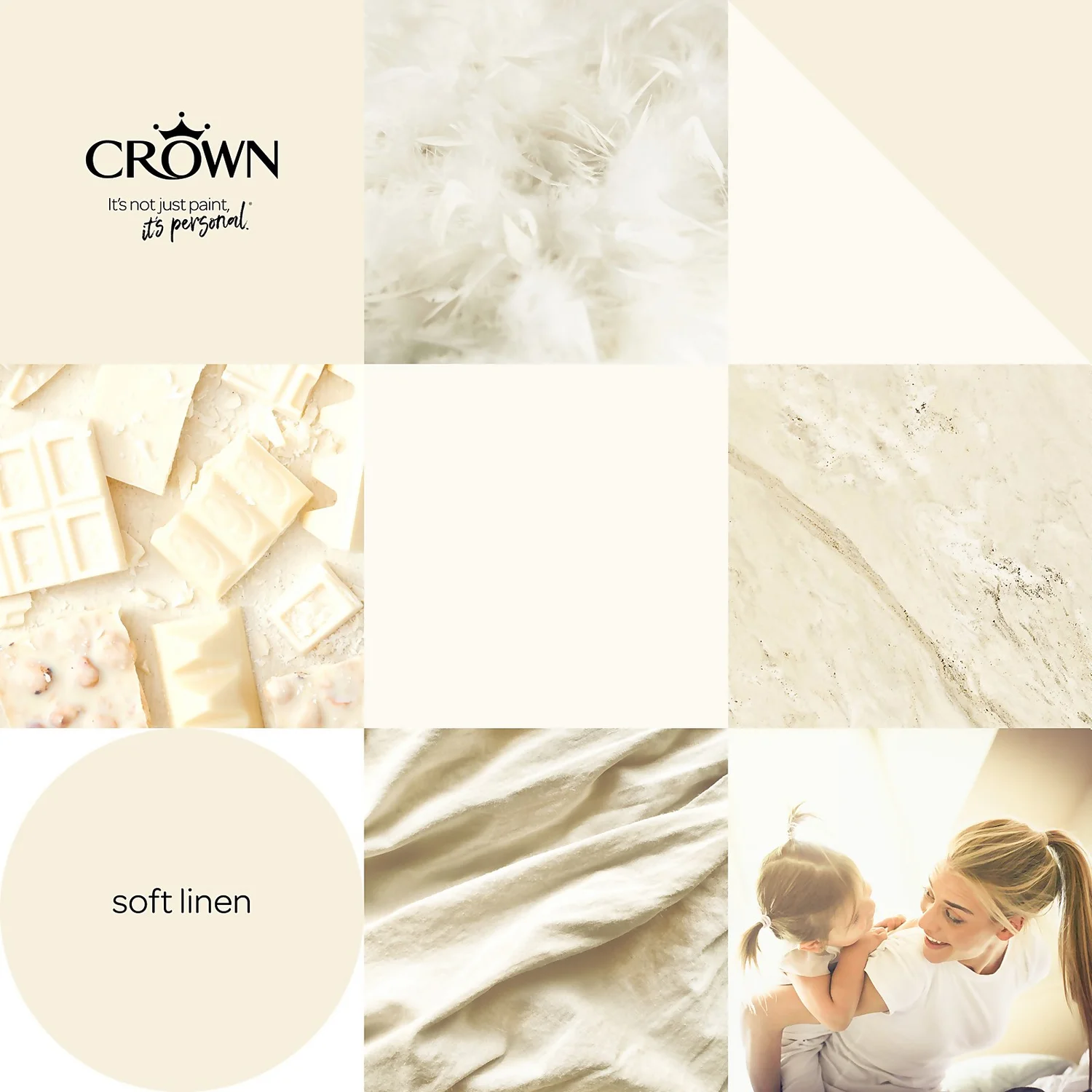 Crown Walls & Ceilings Matt Emulsion Paint Soft Linen - 2.5L 8 Crown Walls & Ceilings Matt Emulsion Paint Soft Linen - 2.5L - Image 6