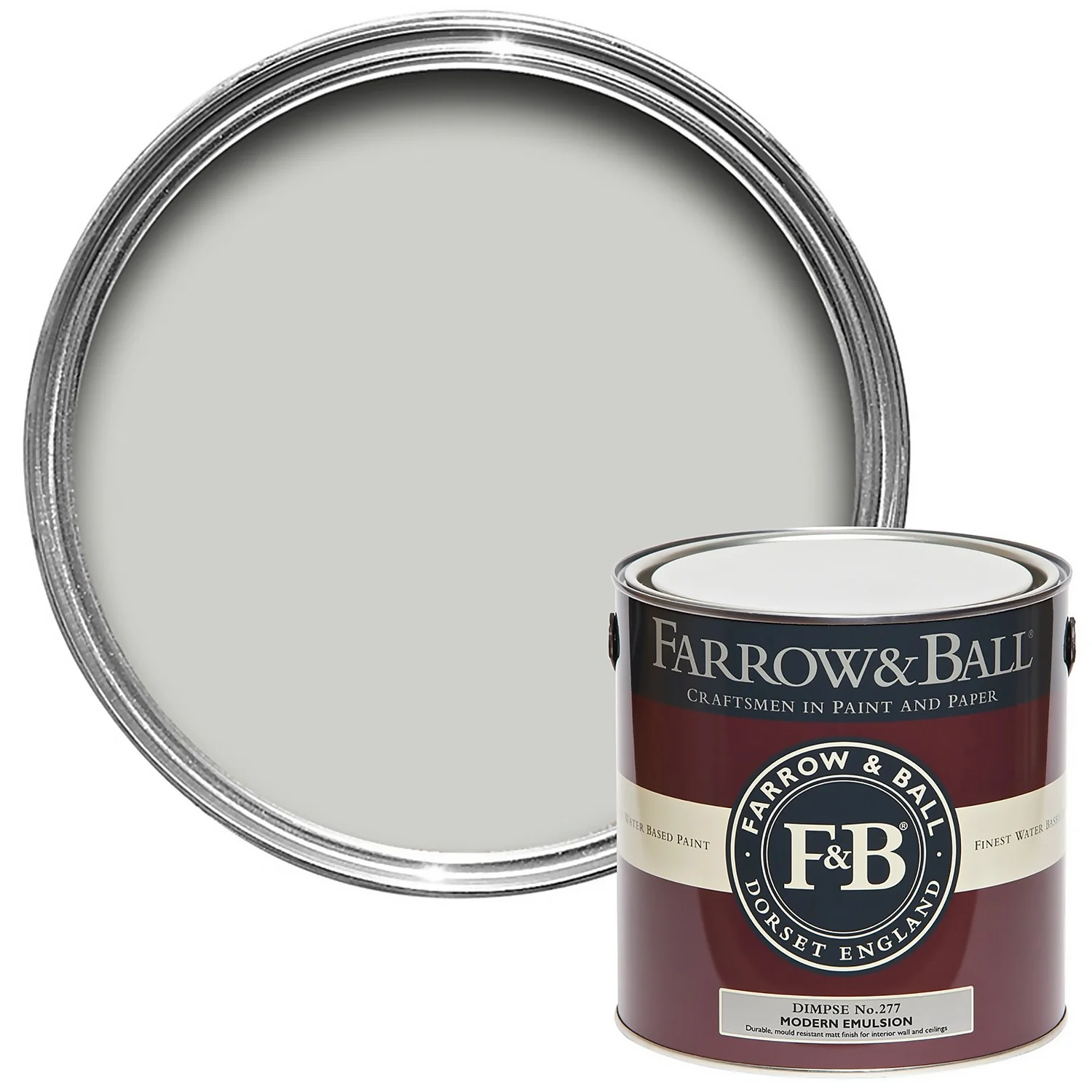 Farrow & Ball Modern Matt Emulsion Paint Dimpse - 2.5L 3 Farrow & Ball Modern Matt Emulsion Paint Dimpse - 2.5L