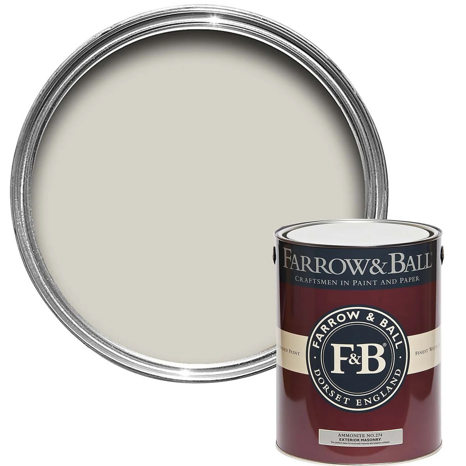 Farrow & Ball Exterior Masonry Paint Ammonite - 5L 3 Farrow & Ball Exterior Masonry Paint Ammonite - 5L