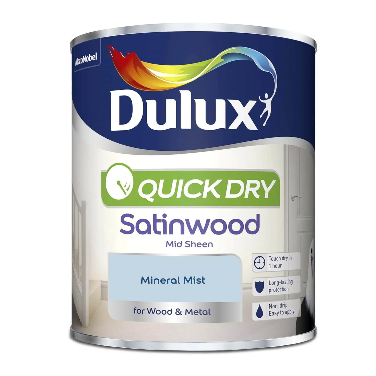 Dulux Mineral Mist - Quick Dry Satinwood - 750ml 6 Dulux Mineral Mist - Quick Dry Satinwood - 750ml - Image 4