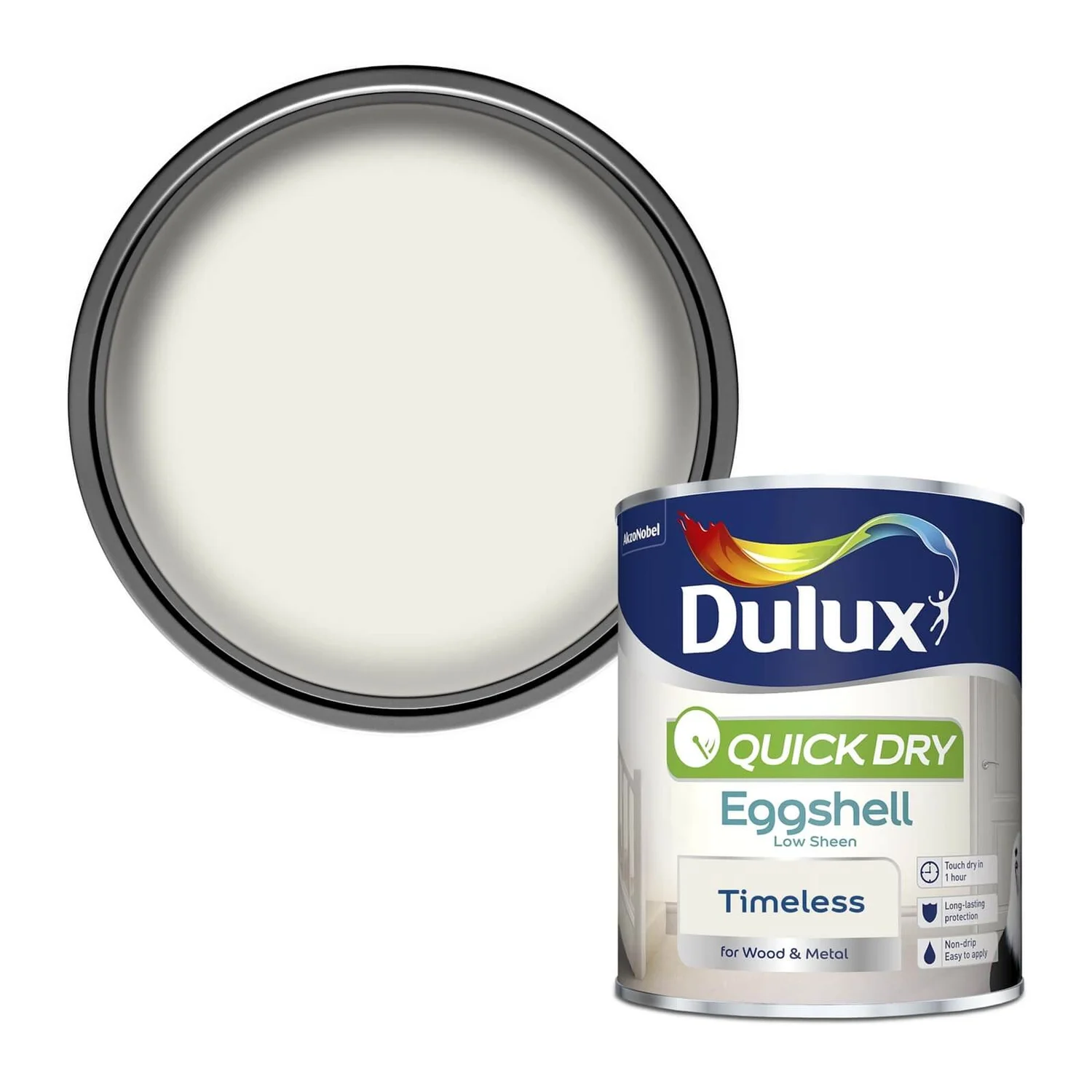 Dulux Quick Dry Eggshell Timeless - 750ml 3 Dulux Quick Dry Eggshell Timeless - 750ml