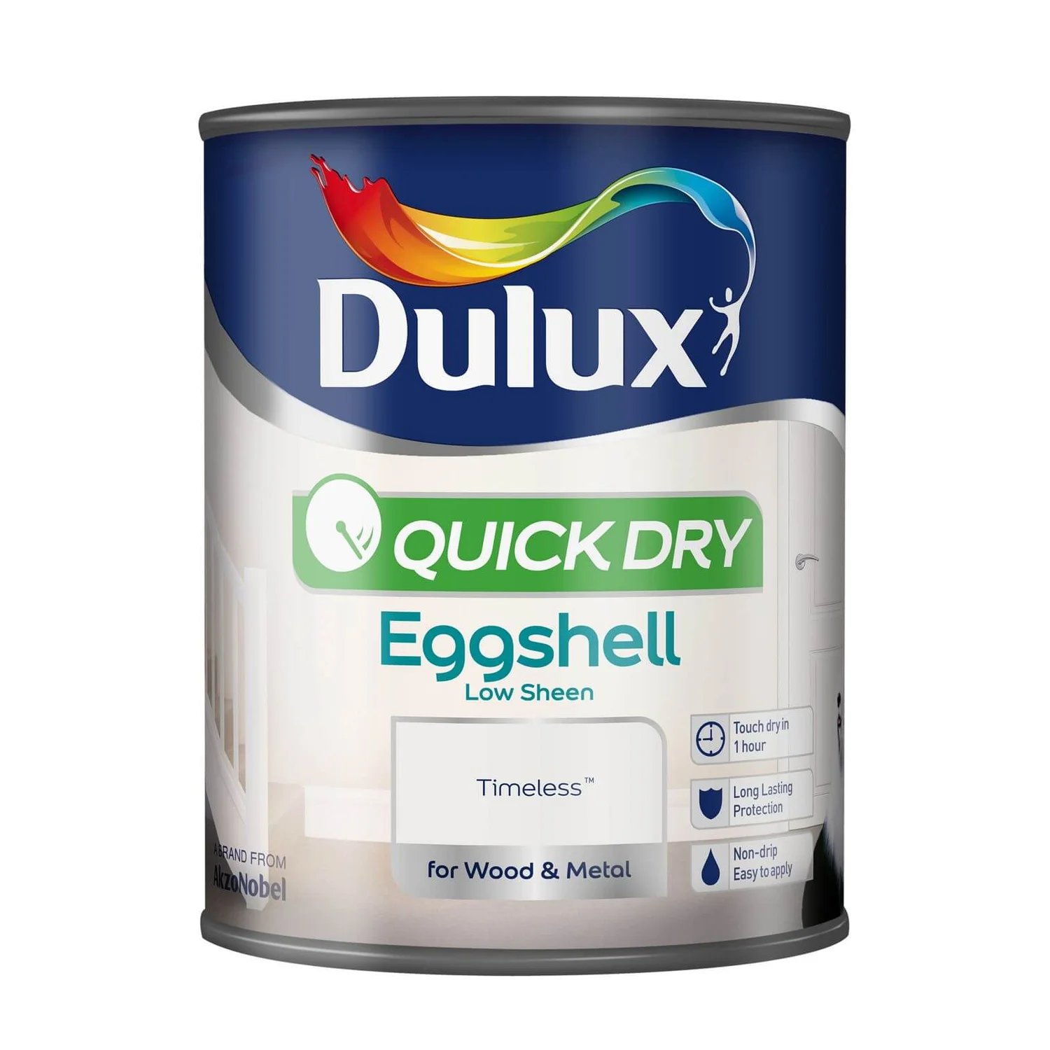 Dulux Quick Dry Eggshell Timeless - 750ml 4 Dulux Quick Dry Eggshell Timeless - 750ml - Image 2