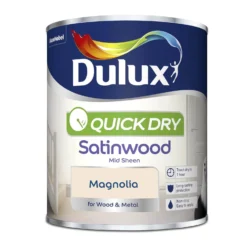 Dulux Quick Dry Satinwood Magnolia - 750ml 10 Dulux Quick Dry Satinwood Magnolia - 750ml -Laura Paint Shop 12810706 1614833194185923