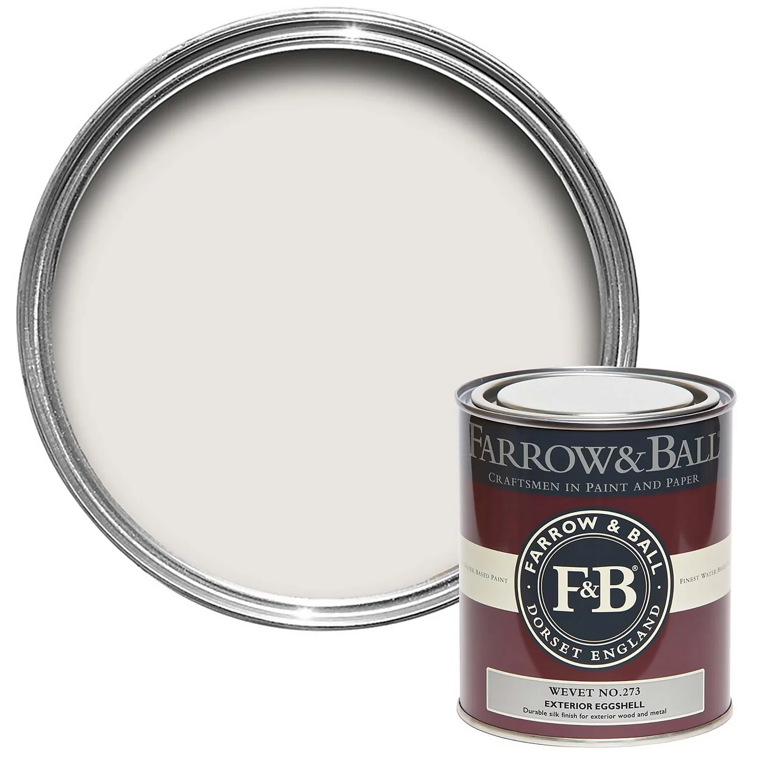 Farrow & Ball Exterior Eggshell Paint Wevet - 750ml 3 Farrow & Ball Exterior Eggshell Paint Wevet - 750ml
