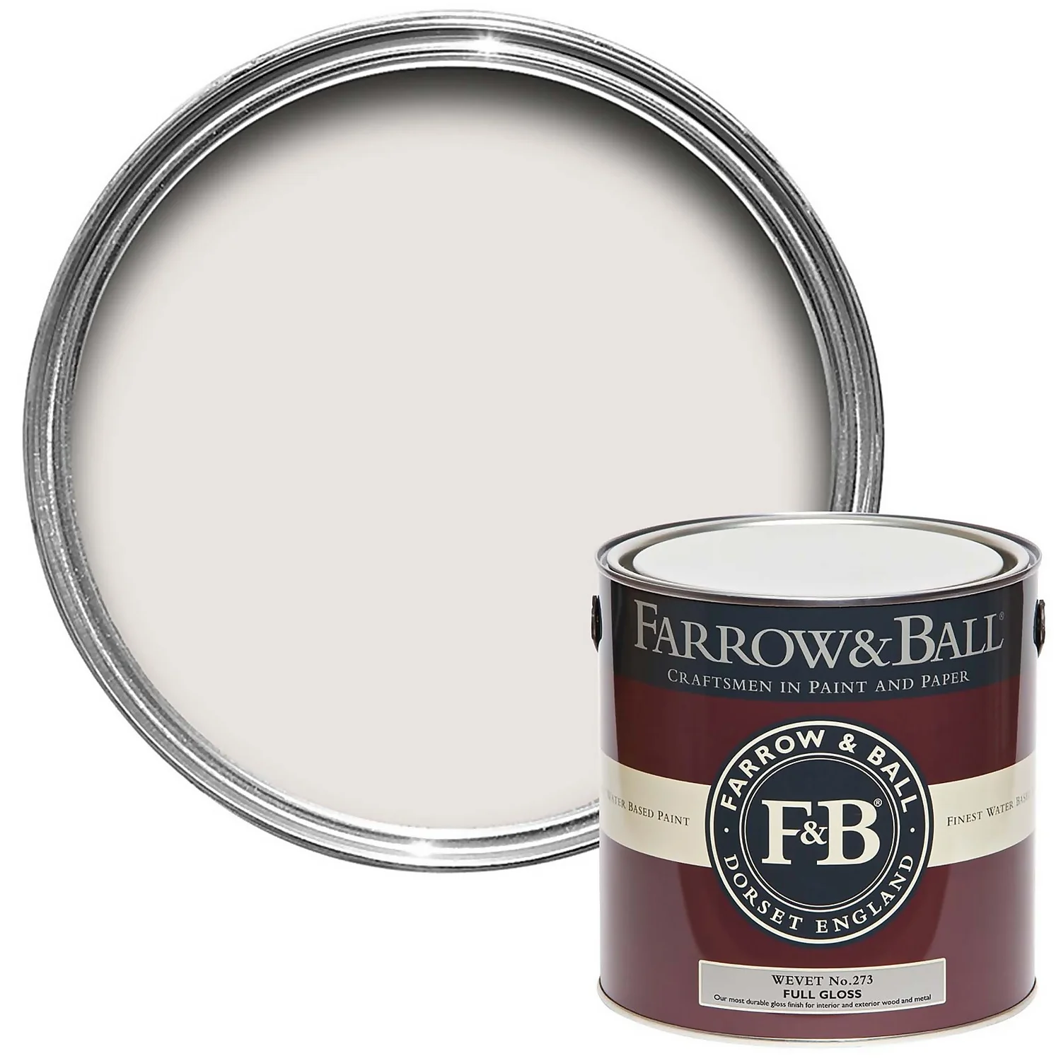 Farrow & Ball Full Gloss Paint Wevet - 2.5L 3 Farrow & Ball Full Gloss Paint Wevet - 2.5L