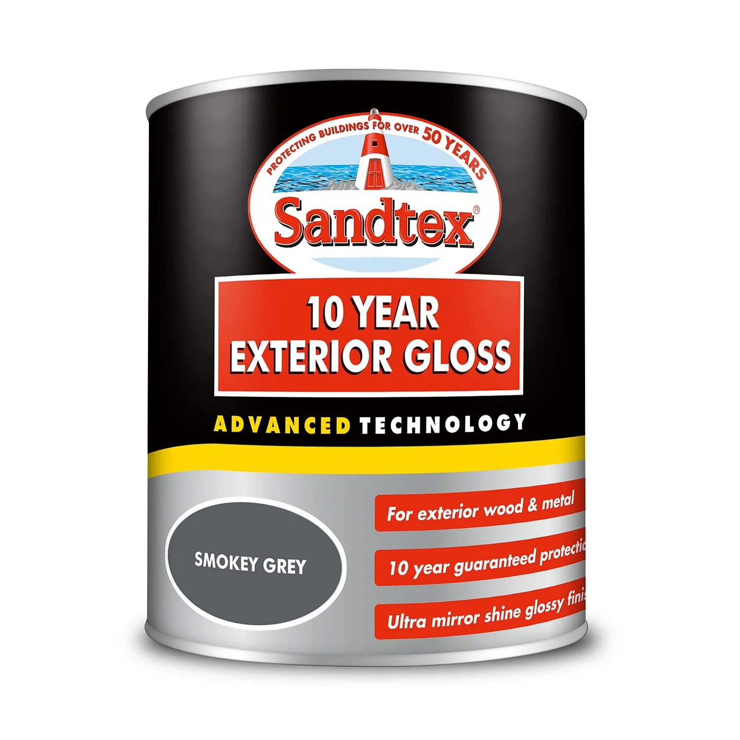 Sandtex® Exterior 10 Year Gloss Paint Smokey Grey - 750ml 9 Sandtex® Exterior 10 Year Gloss Paint Smokey Grey - 750ml - Image 7
