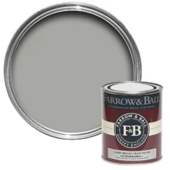 Farrow & Ball Exterior Eggshell Paint Lamp Room Gray - 750ml